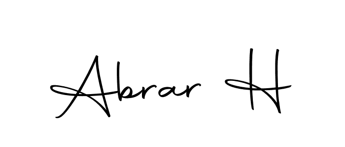 Make a beautiful signature design for name Abrar H. Use this online signature maker to create a handwritten signature for free. Abrar H signature style 10 images and pictures png