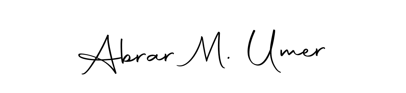 if you are searching for the best signature style for your name Abrar M. Umer. so please give up your signature search. here we have designed multiple signature styles  using Autography-DOLnW. Abrar M. Umer signature style 10 images and pictures png