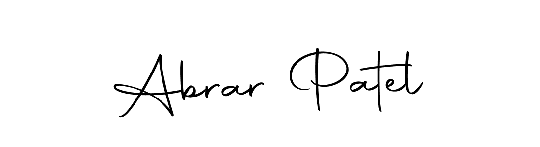 Make a beautiful signature design for name Abrar Patel. With this signature (Autography-DOLnW) style, you can create a handwritten signature for free. Abrar Patel signature style 10 images and pictures png