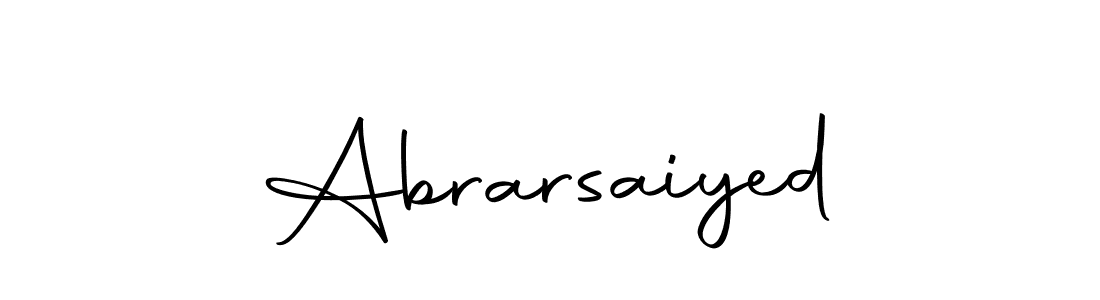 Make a beautiful signature design for name Abrarsaiyed. With this signature (Autography-DOLnW) style, you can create a handwritten signature for free. Abrarsaiyed signature style 10 images and pictures png