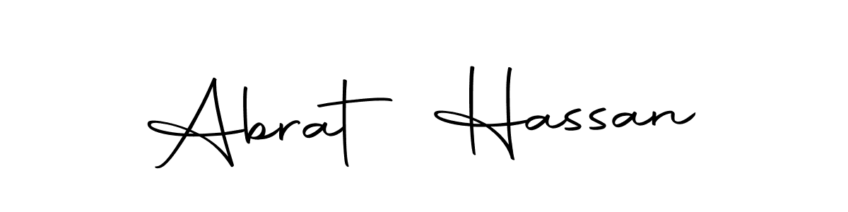 You should practise on your own different ways (Autography-DOLnW) to write your name (Abrat Hassan) in signature. don't let someone else do it for you. Abrat Hassan signature style 10 images and pictures png