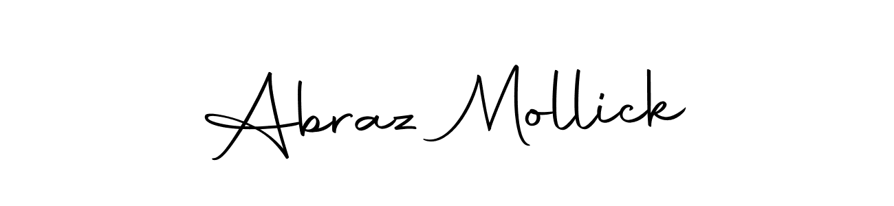 Abraz Mollick stylish signature style. Best Handwritten Sign (Autography-DOLnW) for my name. Handwritten Signature Collection Ideas for my name Abraz Mollick. Abraz Mollick signature style 10 images and pictures png