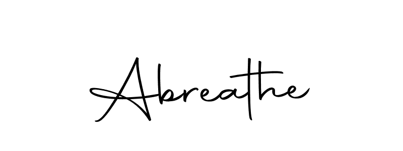 Abreathe stylish signature style. Best Handwritten Sign (Autography-DOLnW) for my name. Handwritten Signature Collection Ideas for my name Abreathe. Abreathe signature style 10 images and pictures png