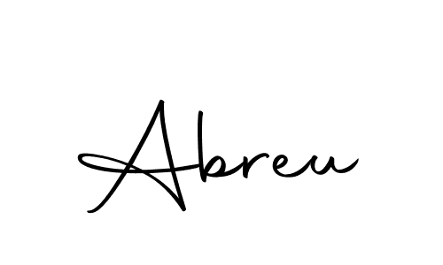 Design your own signature with our free online signature maker. With this signature software, you can create a handwritten (Autography-DOLnW) signature for name Abreu. Abreu signature style 10 images and pictures png