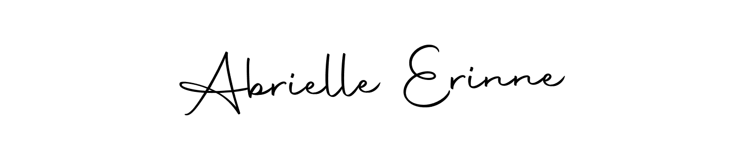 How to make Abrielle Erinne signature? Autography-DOLnW is a professional autograph style. Create handwritten signature for Abrielle Erinne name. Abrielle Erinne signature style 10 images and pictures png