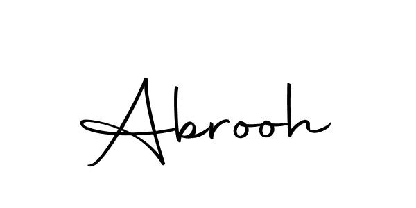 You should practise on your own different ways (Autography-DOLnW) to write your name (Abrooh) in signature. don't let someone else do it for you. Abrooh signature style 10 images and pictures png