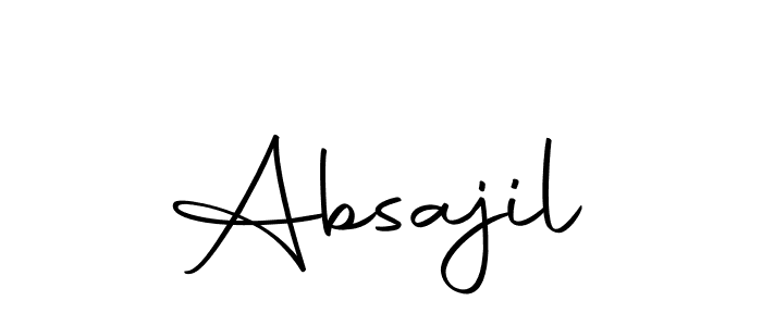 Make a beautiful signature design for name Absajil. Use this online signature maker to create a handwritten signature for free. Absajil signature style 10 images and pictures png