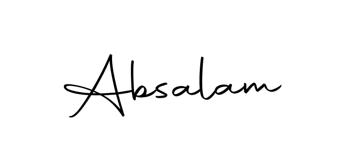 How to make Absalam name signature. Use Autography-DOLnW style for creating short signs online. This is the latest handwritten sign. Absalam signature style 10 images and pictures png