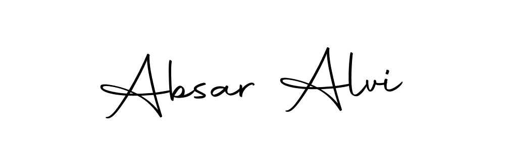 Make a beautiful signature design for name Absar Alvi. With this signature (Autography-DOLnW) style, you can create a handwritten signature for free. Absar Alvi signature style 10 images and pictures png