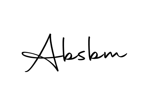 How to make Absbm name signature. Use Autography-DOLnW style for creating short signs online. This is the latest handwritten sign. Absbm signature style 10 images and pictures png