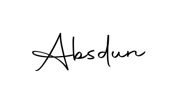 Absdun stylish signature style. Best Handwritten Sign (Autography-DOLnW) for my name. Handwritten Signature Collection Ideas for my name Absdun. Absdun signature style 10 images and pictures png