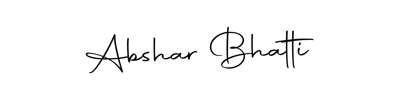 How to make Abshar Bhatti signature? Autography-DOLnW is a professional autograph style. Create handwritten signature for Abshar Bhatti name. Abshar Bhatti signature style 10 images and pictures png