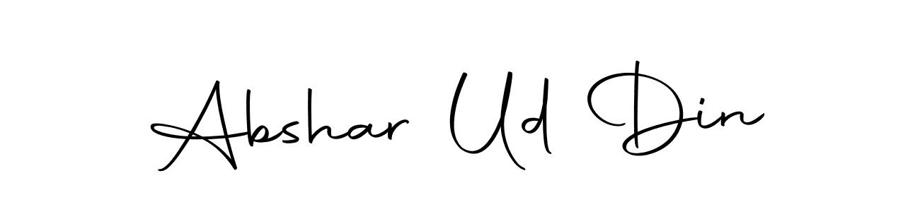 Use a signature maker to create a handwritten signature online. With this signature software, you can design (Autography-DOLnW) your own signature for name Abshar Ud Din. Abshar Ud Din signature style 10 images and pictures png