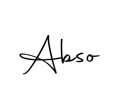 Make a beautiful signature design for name Abso. With this signature (Autography-DOLnW) style, you can create a handwritten signature for free. Abso signature style 10 images and pictures png