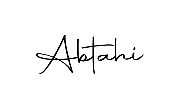 You can use this online signature creator to create a handwritten signature for the name Abtahi. This is the best online autograph maker. Abtahi signature style 10 images and pictures png