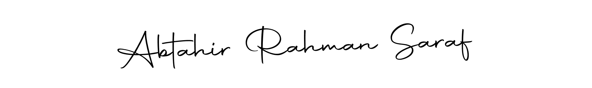 How to make Abtahir Rahman Saraf signature? Autography-DOLnW is a professional autograph style. Create handwritten signature for Abtahir Rahman Saraf name. Abtahir Rahman Saraf signature style 10 images and pictures png