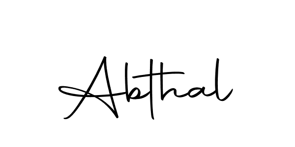 How to make Abthal signature? Autography-DOLnW is a professional autograph style. Create handwritten signature for Abthal name. Abthal signature style 10 images and pictures png