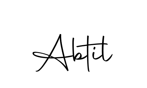 Create a beautiful signature design for name Abtil. With this signature (Autography-DOLnW) fonts, you can make a handwritten signature for free. Abtil signature style 10 images and pictures png