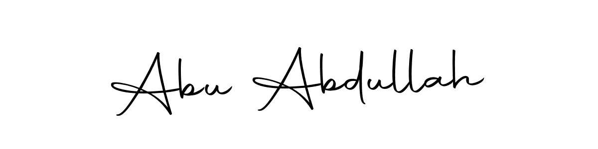 You should practise on your own different ways (Autography-DOLnW) to write your name (Abu Abdullah) in signature. don't let someone else do it for you. Abu Abdullah signature style 10 images and pictures png