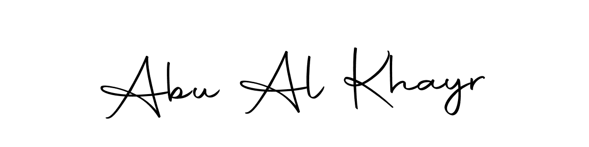 Similarly Autography-DOLnW is the best handwritten signature design. Signature creator online .You can use it as an online autograph creator for name Abu Al Khayr. Abu Al Khayr signature style 10 images and pictures png