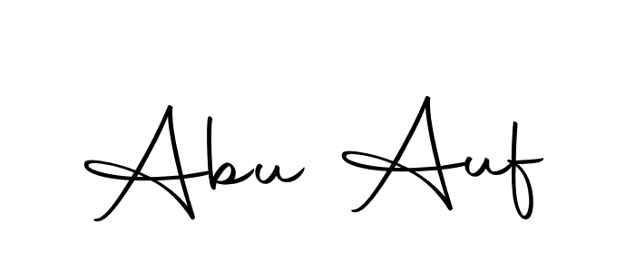 Design your own signature with our free online signature maker. With this signature software, you can create a handwritten (Autography-DOLnW) signature for name Abu Auf. Abu Auf signature style 10 images and pictures png