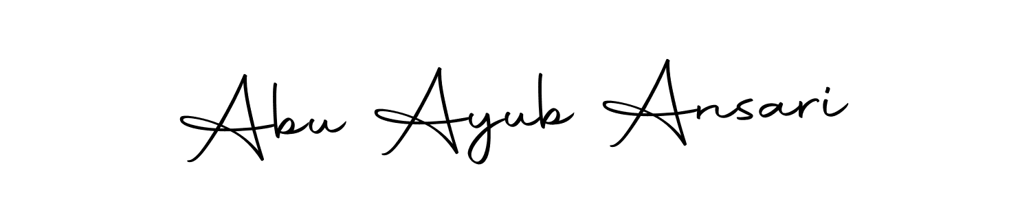 Make a beautiful signature design for name Abu Ayub Ansari. With this signature (Autography-DOLnW) style, you can create a handwritten signature for free. Abu Ayub Ansari signature style 10 images and pictures png