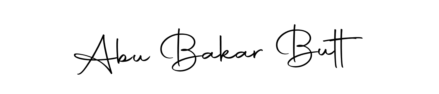 Design your own signature with our free online signature maker. With this signature software, you can create a handwritten (Autography-DOLnW) signature for name Abu Bakar Butt. Abu Bakar Butt signature style 10 images and pictures png