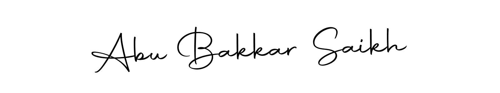 Make a beautiful signature design for name Abu Bakkar Saikh. With this signature (Autography-DOLnW) style, you can create a handwritten signature for free. Abu Bakkar Saikh signature style 10 images and pictures png