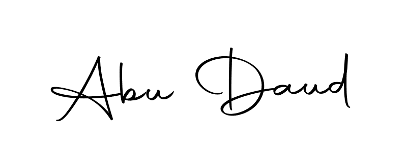 How to make Abu Daud name signature. Use Autography-DOLnW style for creating short signs online. This is the latest handwritten sign. Abu Daud signature style 10 images and pictures png