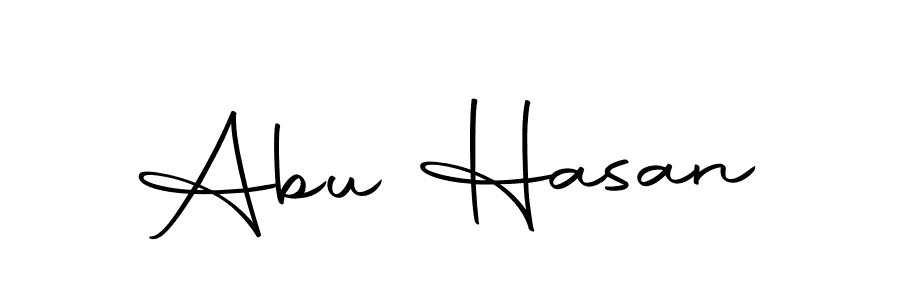 Create a beautiful signature design for name Abu Hasan. With this signature (Autography-DOLnW) fonts, you can make a handwritten signature for free. Abu Hasan signature style 10 images and pictures png