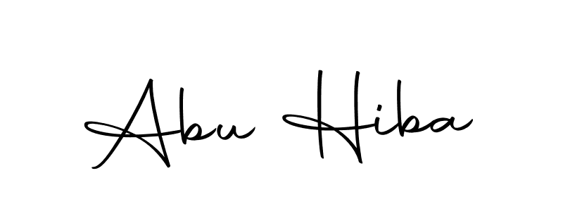 Use a signature maker to create a handwritten signature online. With this signature software, you can design (Autography-DOLnW) your own signature for name Abu Hiba. Abu Hiba signature style 10 images and pictures png