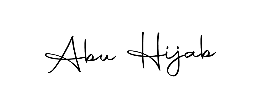 Design your own signature with our free online signature maker. With this signature software, you can create a handwritten (Autography-DOLnW) signature for name Abu Hijab. Abu Hijab signature style 10 images and pictures png