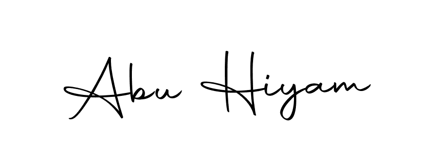 Make a beautiful signature design for name Abu Hiyam. With this signature (Autography-DOLnW) style, you can create a handwritten signature for free. Abu Hiyam signature style 10 images and pictures png