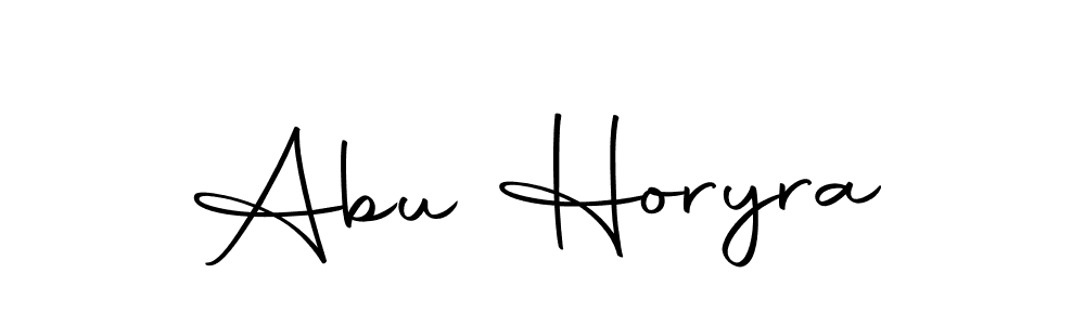 Design your own signature with our free online signature maker. With this signature software, you can create a handwritten (Autography-DOLnW) signature for name Abu Horyra. Abu Horyra signature style 10 images and pictures png