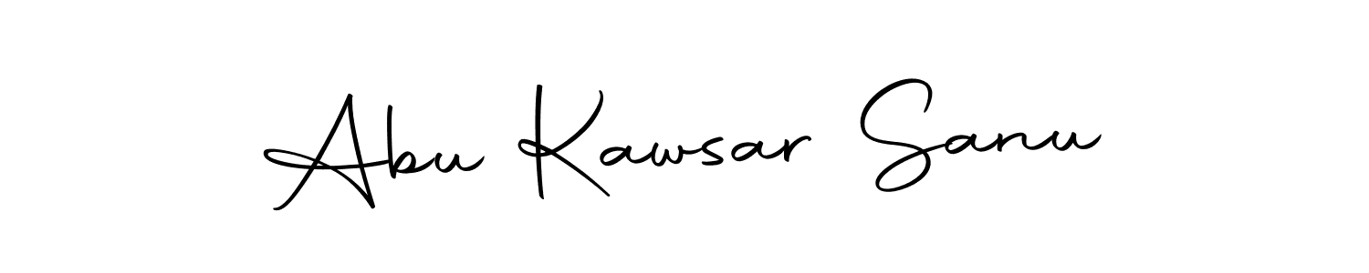 Use a signature maker to create a handwritten signature online. With this signature software, you can design (Autography-DOLnW) your own signature for name Abu Kawsar Sanu. Abu Kawsar Sanu signature style 10 images and pictures png