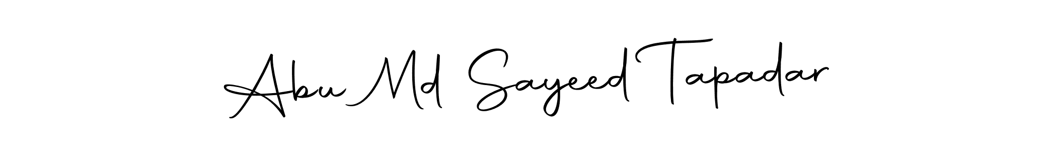 You can use this online signature creator to create a handwritten signature for the name Abu Md Sayeed Tapadar. This is the best online autograph maker. Abu Md Sayeed Tapadar signature style 10 images and pictures png