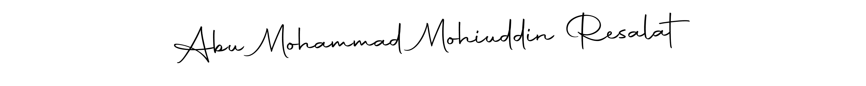 Also we have Abu Mohammad Mohiuddin Resalat name is the best signature style. Create professional handwritten signature collection using Autography-DOLnW autograph style. Abu Mohammad Mohiuddin Resalat signature style 10 images and pictures png