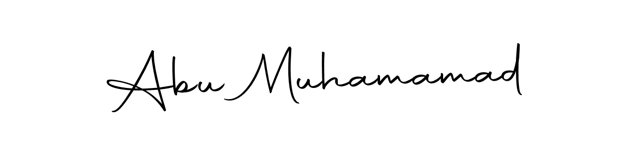 Use a signature maker to create a handwritten signature online. With this signature software, you can design (Autography-DOLnW) your own signature for name Abu Muhamamad. Abu Muhamamad signature style 10 images and pictures png