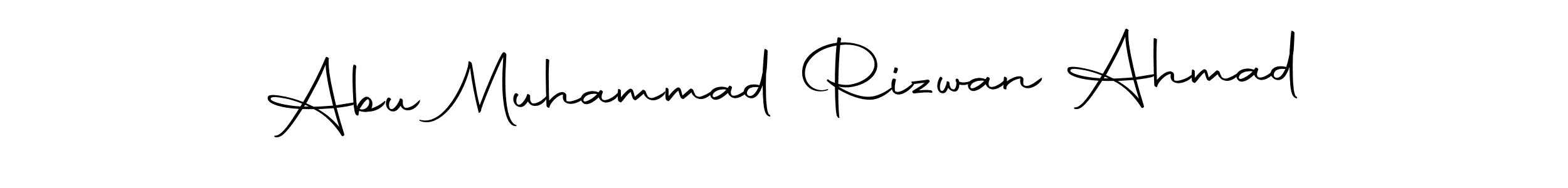 Design your own signature with our free online signature maker. With this signature software, you can create a handwritten (Autography-DOLnW) signature for name Abu Muhammad Rizwan Ahmad. Abu Muhammad Rizwan Ahmad signature style 10 images and pictures png