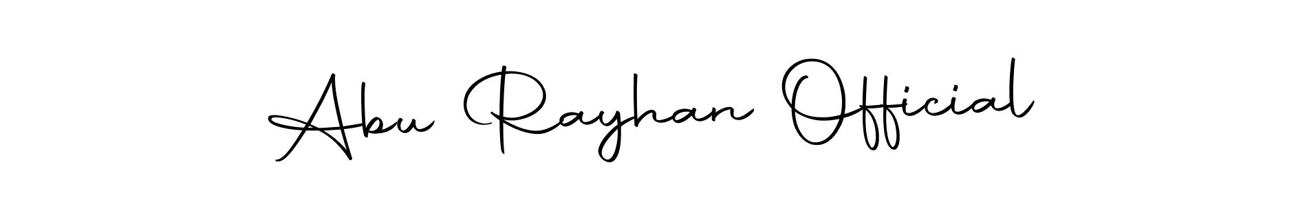 You should practise on your own different ways (Autography-DOLnW) to write your name (Abu Rayhan Official) in signature. don't let someone else do it for you. Abu Rayhan Official signature style 10 images and pictures png