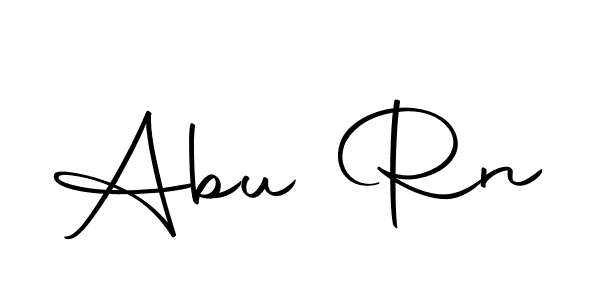 Create a beautiful signature design for name Abu Rn. With this signature (Autography-DOLnW) fonts, you can make a handwritten signature for free. Abu Rn signature style 10 images and pictures png