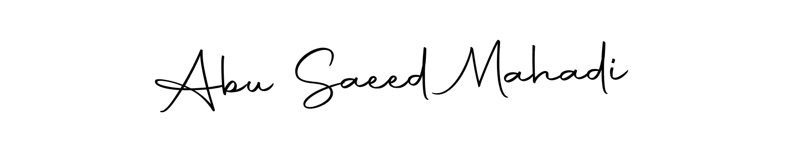 Similarly Autography-DOLnW is the best handwritten signature design. Signature creator online .You can use it as an online autograph creator for name Abu Saeed Mahadi. Abu Saeed Mahadi signature style 10 images and pictures png