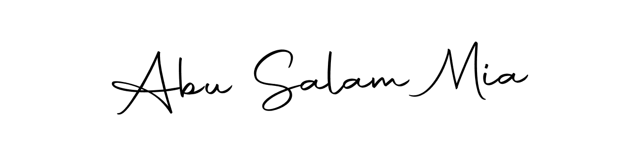 if you are searching for the best signature style for your name Abu Salam Mia. so please give up your signature search. here we have designed multiple signature styles  using Autography-DOLnW. Abu Salam Mia signature style 10 images and pictures png