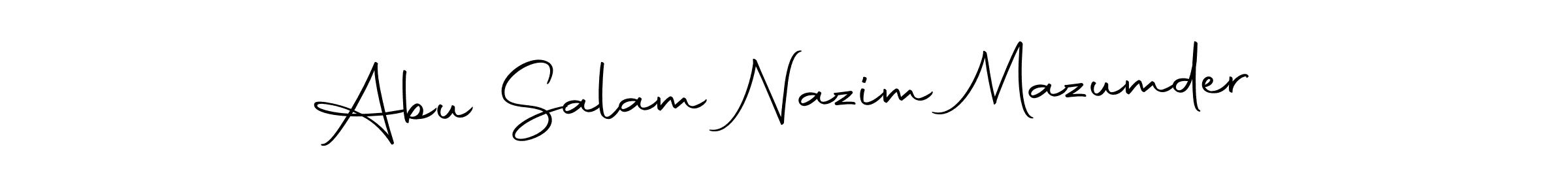 Also we have Abu Salam Nazim Mazumder name is the best signature style. Create professional handwritten signature collection using Autography-DOLnW autograph style. Abu Salam Nazim Mazumder signature style 10 images and pictures png