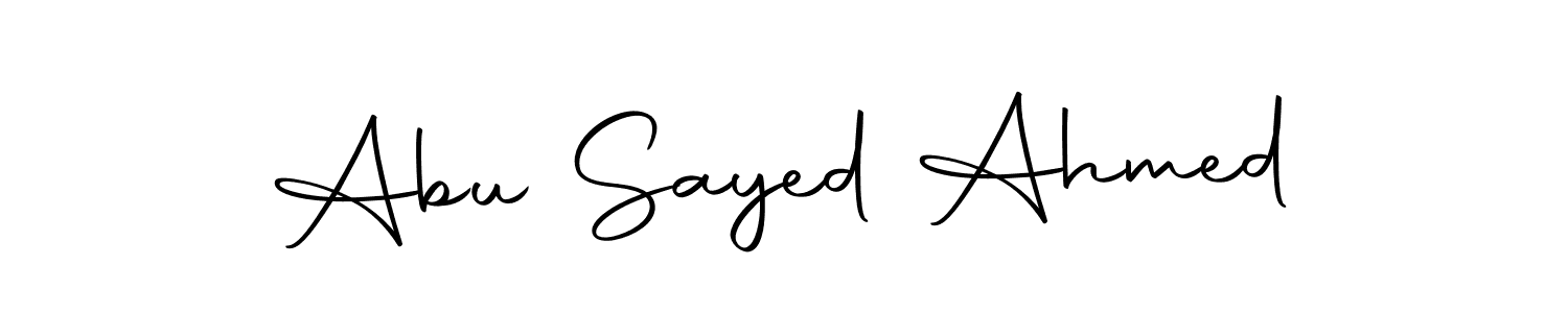 Abu Sayed Ahmed stylish signature style. Best Handwritten Sign (Autography-DOLnW) for my name. Handwritten Signature Collection Ideas for my name Abu Sayed Ahmed. Abu Sayed Ahmed signature style 10 images and pictures png