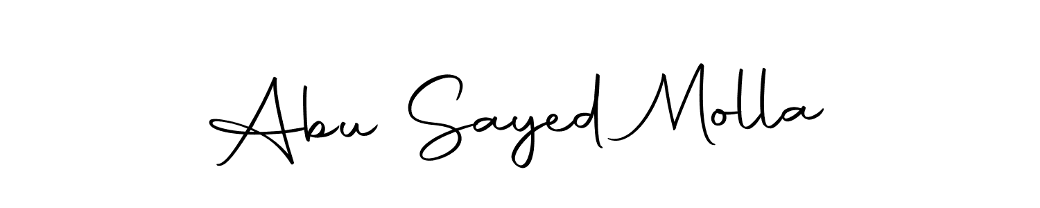 You should practise on your own different ways (Autography-DOLnW) to write your name (Abu Sayed Molla) in signature. don't let someone else do it for you. Abu Sayed Molla signature style 10 images and pictures png