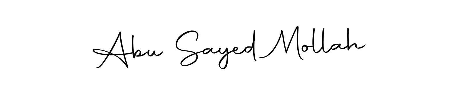 Design your own signature with our free online signature maker. With this signature software, you can create a handwritten (Autography-DOLnW) signature for name Abu Sayed Mollah. Abu Sayed Mollah signature style 10 images and pictures png