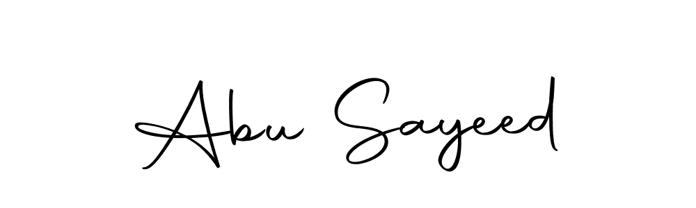 Make a beautiful signature design for name Abu Sayeed. Use this online signature maker to create a handwritten signature for free. Abu Sayeed signature style 10 images and pictures png