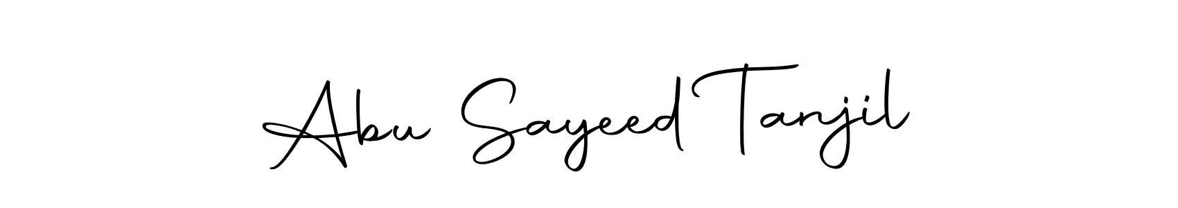 Use a signature maker to create a handwritten signature online. With this signature software, you can design (Autography-DOLnW) your own signature for name Abu Sayeed Tanjil. Abu Sayeed Tanjil signature style 10 images and pictures png