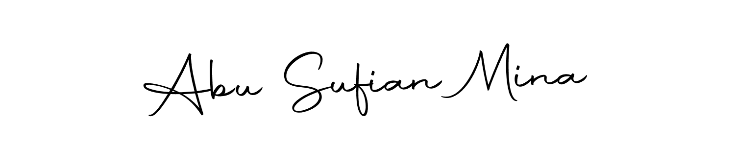 You can use this online signature creator to create a handwritten signature for the name Abu Sufian Mina. This is the best online autograph maker. Abu Sufian Mina signature style 10 images and pictures png